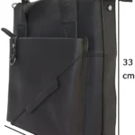 Calhoun Men's Black Leather Crossbody Bag 65655801